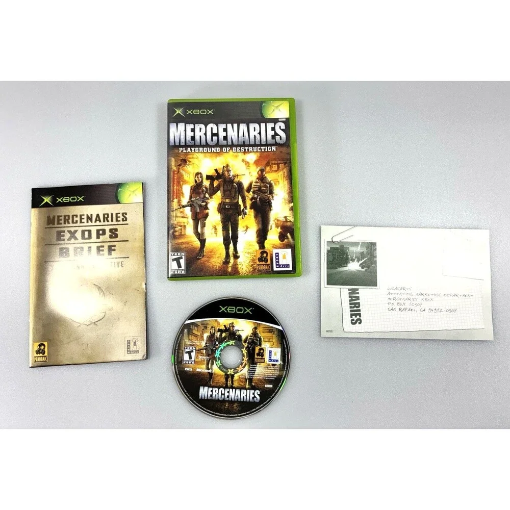 Mercenaries: Playground of Destruction Xbox 2005 Complete with Manual Tested